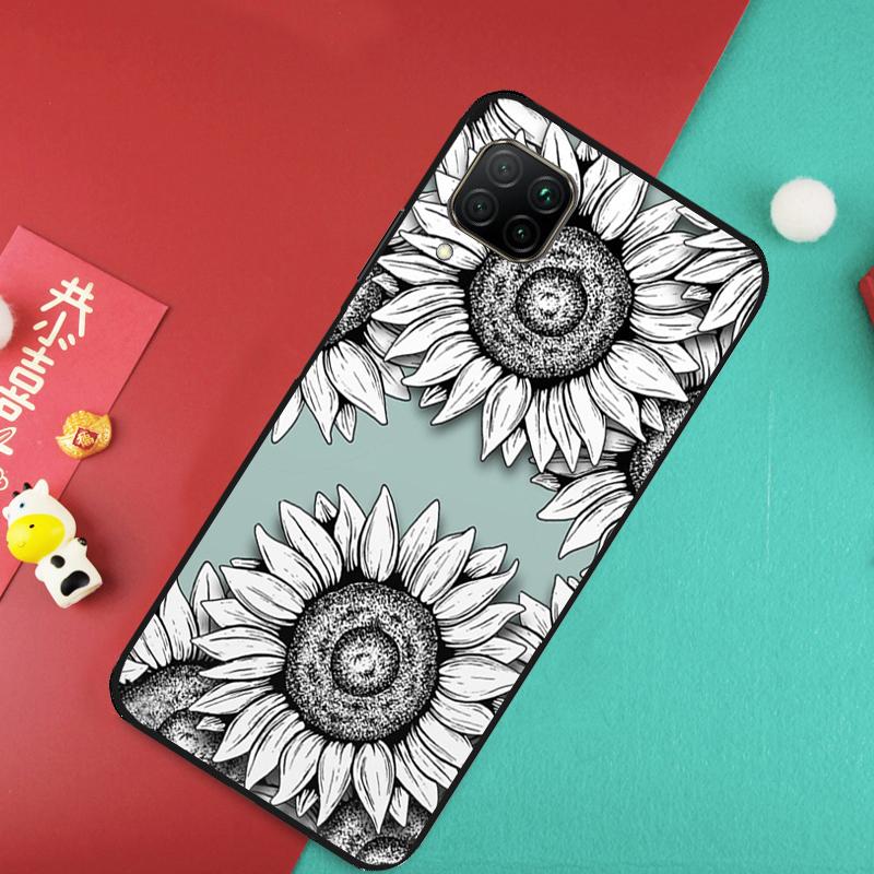 Sonnenblume Für Huawei Nova 12S 9 10 SE 7i 8i 11i 12i Y60 Y61 Y70 Y72 Y73 Y90 Y91 P20 P30 P40 Lite Hülle