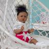 22-Inch Reborn Saskia Lifelike Baby Doll - Black Baby