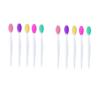 1-20pcs Beauty Skin Care Wash Face Silicone Brush Exfoliating Nose Clean Blackhead Removal Brushes Tools With Replacement Head