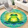 1pc Frog Mandala Chair Carpet for Office, Non-slip, Soft and Durable Leisure Rug, Perfect for Office, Living Room Yy251103122