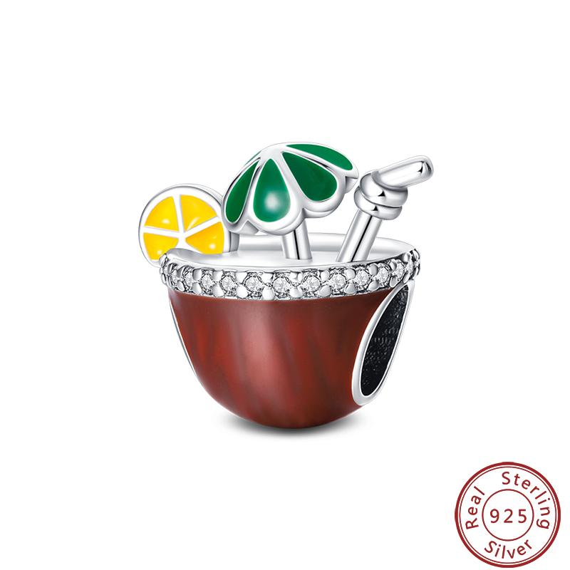 Dessert Afternoon Tea Series Copper Coffee Cake Pizza Fries Sweet Charms Beads 3Mm Diy Fine Jewelry Making