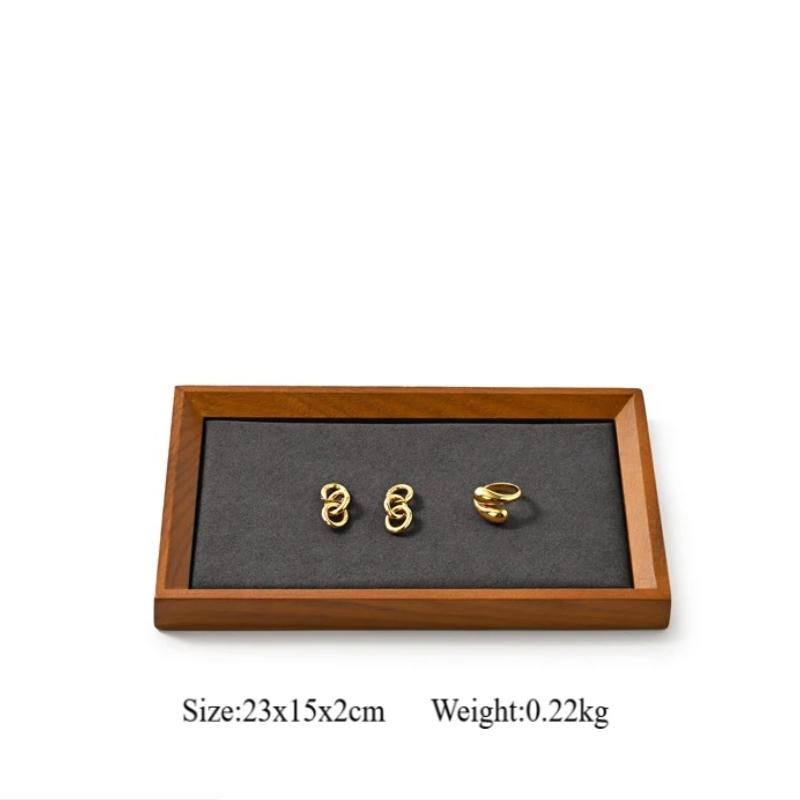 

Wooden Jewelry Organizer Tray Ring Bracelet Necklace Viewing Tray Watch Display Tray Jewelry Storage Plate