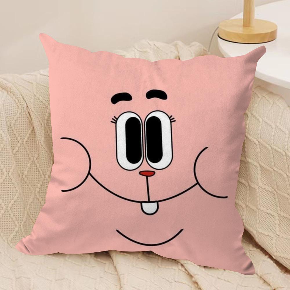 

Animation Amazing World Gumball Cushion Cover Soft Plush Fabric DoubleSided Printed Sofa Cushion Cover for All Seasons Decor 30x30cm