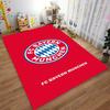 Red Carpet with FC Bayern München Logo and Blue Diamond Pattern Design Suitable for Use As an Anti-slip for Living Room Bedroom Sofas