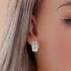 Natürlicher Himmelblauer Topas Ring Ohrringe Set 925er Sterlingsilber November Geburtsstein Feinschmuck für Damen Jubiläumsparty Geschenk