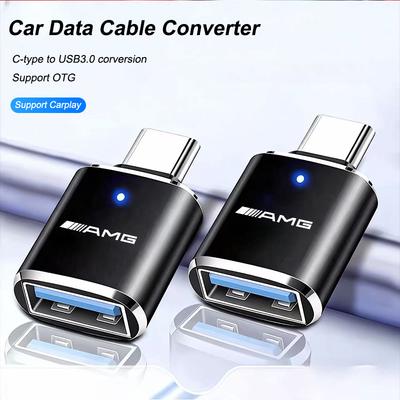 Car Data Cable Converter Type C To USB Adapter ForMercedes Benz AMG W203 W205 W206 W211 W220 W212 W201 W210 GLC W221 GLK GLE GLC JV3