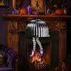 Seasonal Lawn Ornaments Halloween Honeycomb Witch Leg Ornament, Foldable Paper Creepy Garden Hanging Decoration for Party, Holiday Home Decor Festive