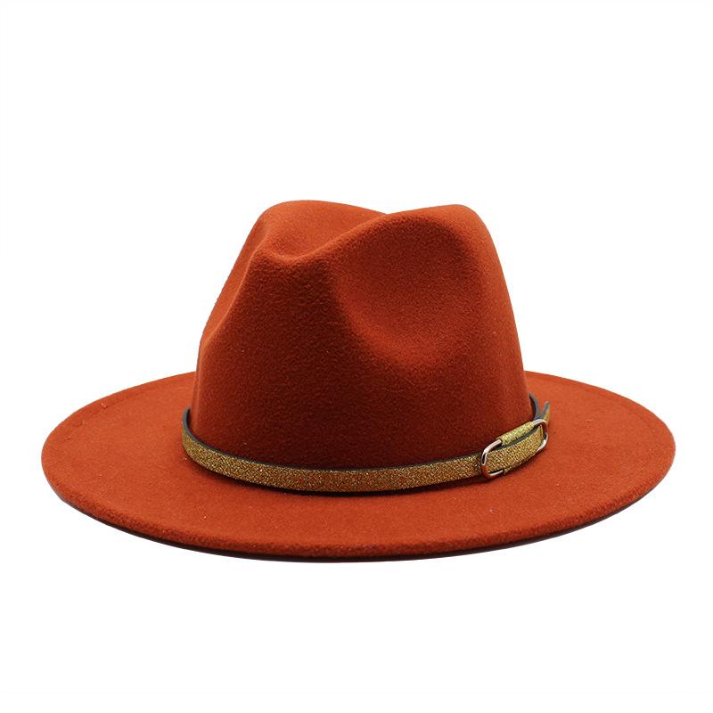 Jazz Hat Season British Retro Top Hat Women'S Trendy Women'S Woolen Hat