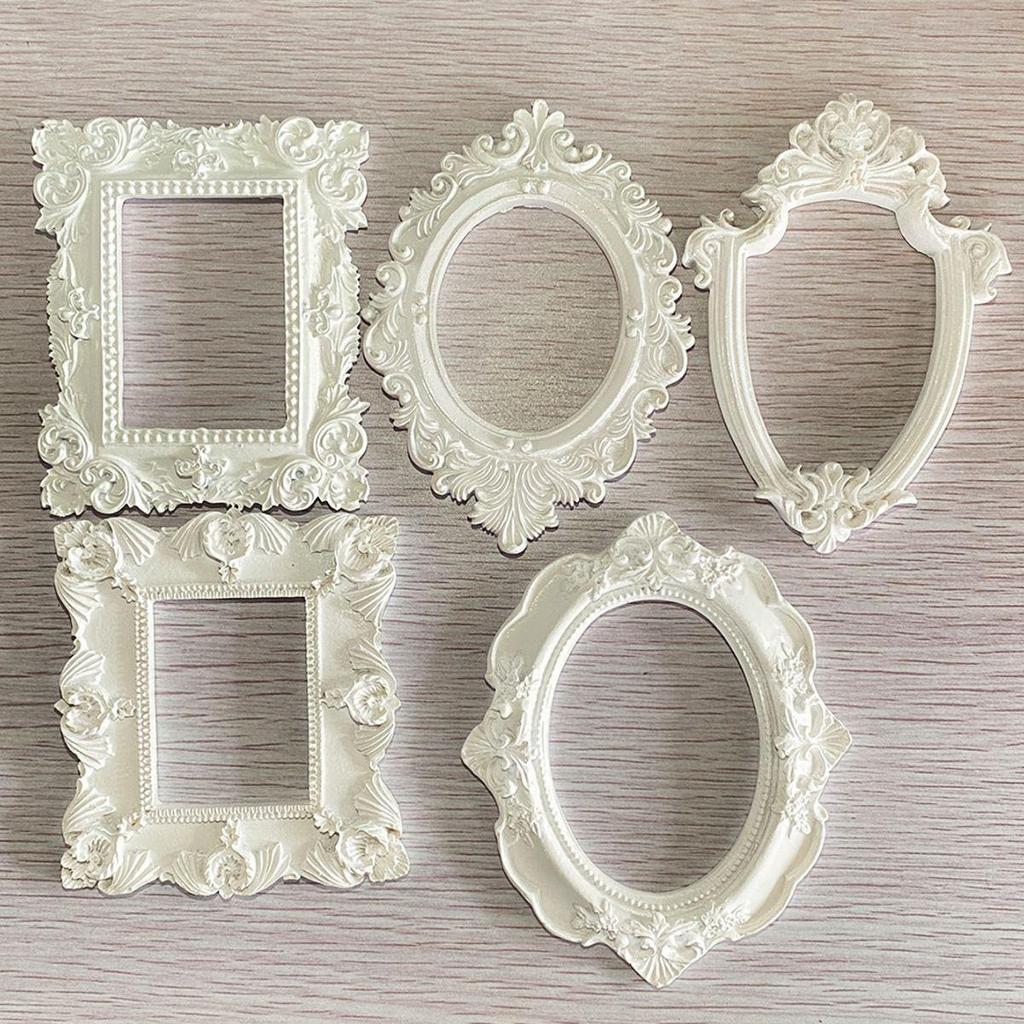 Mini Gold European Style Photo Frame for Still Life & Nail Art Props