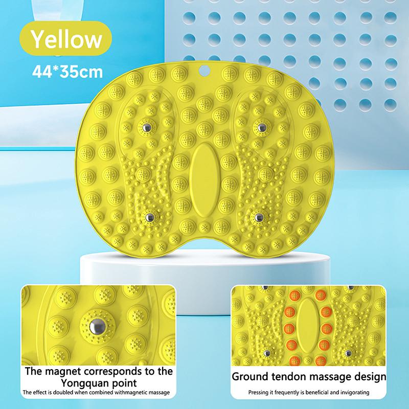 

Массажный коврик для ног с магнитотерапией, акупрессурой, эргономичный для расслабления ног, подушка для точечного массажа для облегчения боли в ногах жёлтый