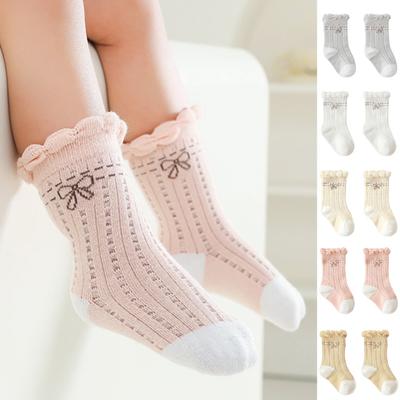 1 Paar Baby-Socken, superweich, mit exquisitem Muster, Baumwolle, Baby-Prinzessinnen-Socken, Söckchen mit Baby-Aufdruck für den Haushalt