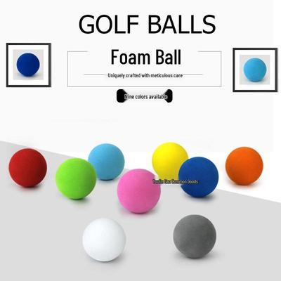 Brandneue mehrfarbige Indoor-Schaumstoff-Golfbälle – 12 Farben zum Üben oder für Haustiere