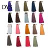 Long Skirt Women Maxi Adjustable Drawstring High-Waisted Solid Color Casual with Pockets Work
