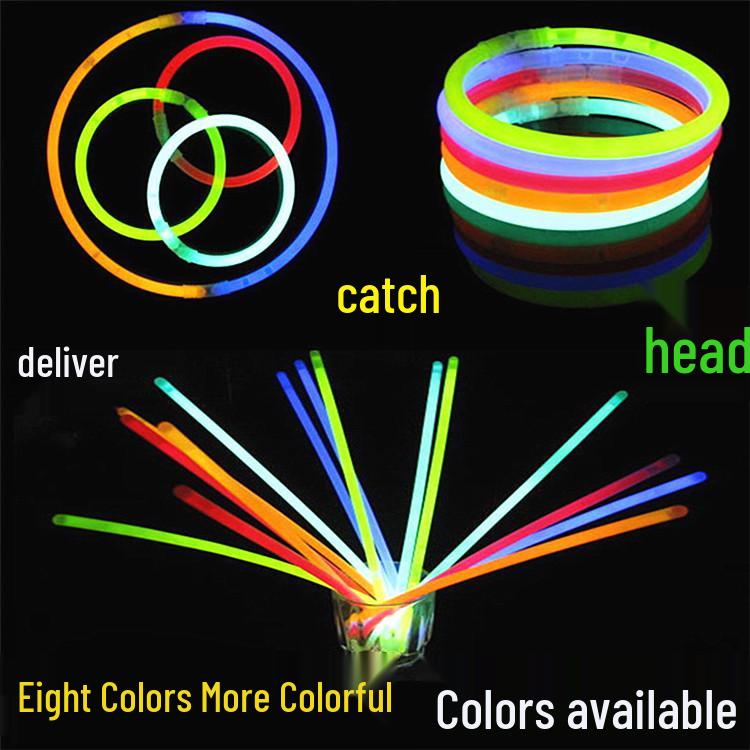 

Набор светящихся браслетов-палочек для инфлюенсеров - Светящиеся, соединяемые палочки для одежды и танцев. Each option must be purchased in multiples of 100