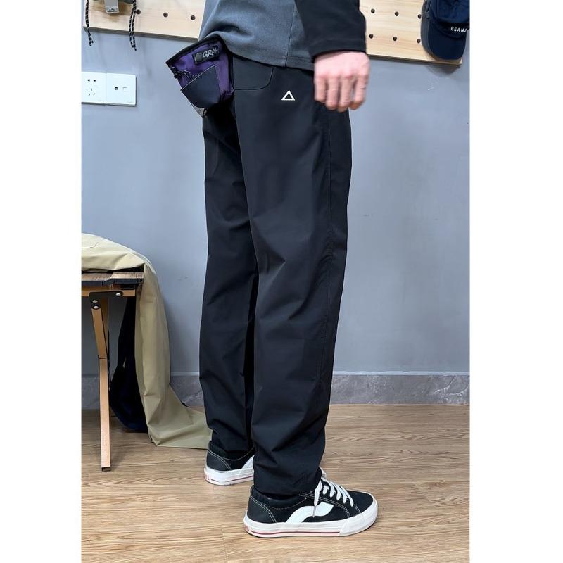 Summer Thin Cargo Pants Men Casual Tapered Trousers with Zipper Pockets Quick Dry Streetwear Pants for Outdoor Daily Wear S-3XL