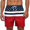 Herreshorts Casual Classic Fit Sommerstrandshorts med snøring med elastisk midje og lommer
