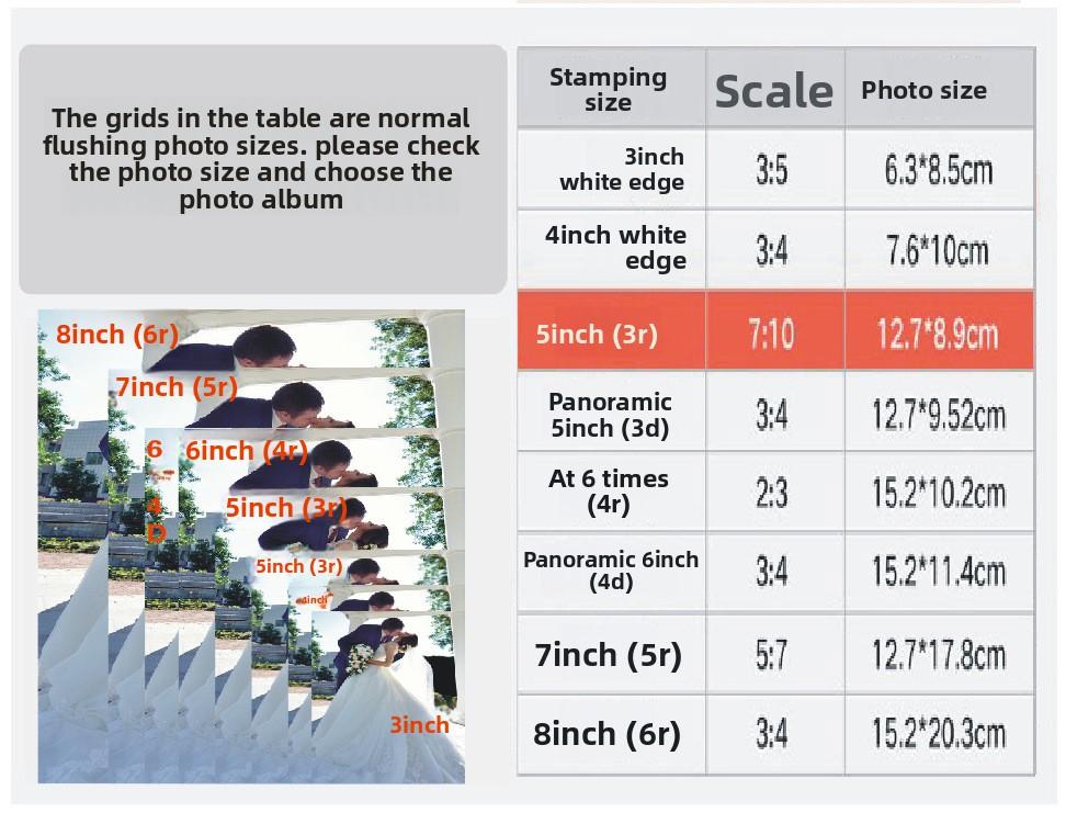 100 Pictures Pockets Gilded Photo Album 6 Inch Inters Photos Book Case Kid Memory Gift,Christmas Gift,birthday Present