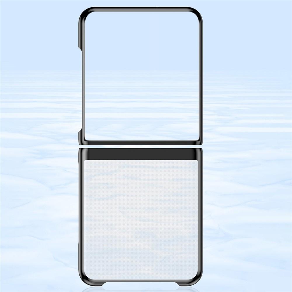 Transparent Case for Samsung Galaxy Z Flip 8, Hard Case, Black Frame