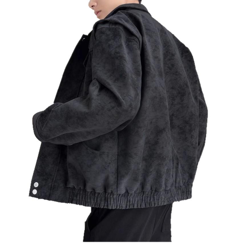 Autumn Lapel Jacket Mens Coat Latest Coat Top Outer Comfortable Fit Youth One Tone Leather Jacket