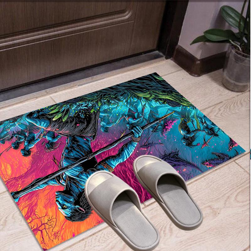 Alfombra con Patrón de Avatar, Felpudo para Interior/Exterior, para Picnic, Sala de Juegos, Dormitorio, Oficina, Sala de Estar, Alfombra Decorativa para el Hogar, Regalo de Cumpleaños