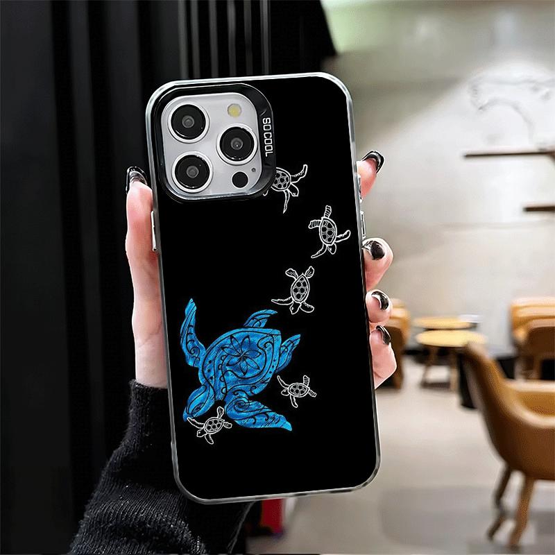 Cartoon Ocean Sea Turtle Shockproof Phone Case for iPhone 17 Air 16 16E 15 Pro Max 14 Plus 13 Mini 12 Back Cover Anti Fall Funda