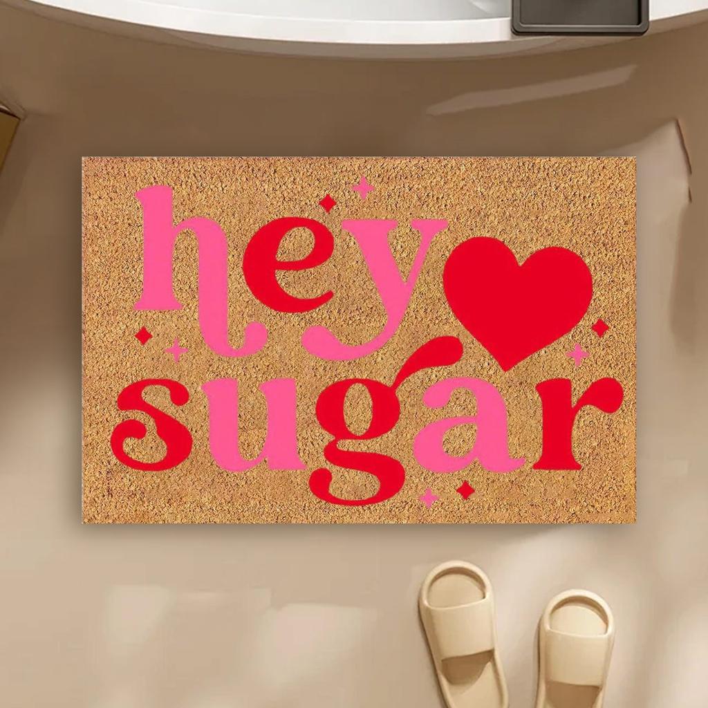 Valentine's Day Imitation Floor Mats Home Porch Entrance Door Mats Bathroom Foot Mats