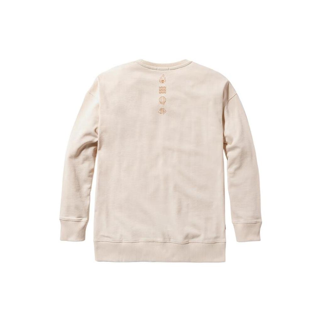 Timberland Letter Logo Patch Round Neck Pullover Sweatshirt Unisex sweatshirt Smoke-White A5TBS-V04