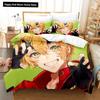 3D Print Cartoon Bedding Set Genshin Impact Game 3d Duvet Cover Set Comforter Bed Linen For Boy Decor Bedclothes