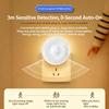 3W Plug-In Motion-Sensor Night Light Soft Light Energy-Saving Suitable For Bedrooms Bathrooms Hallways Warm Light White Light
