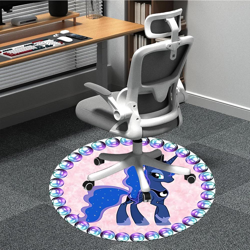 

1pc Unicorn Fantasy Chair Carpet for Office, Non-slip, Soft and Durable Leisure Rug, Perfect for Office, Living Room yy251103113 80cm by 80cm