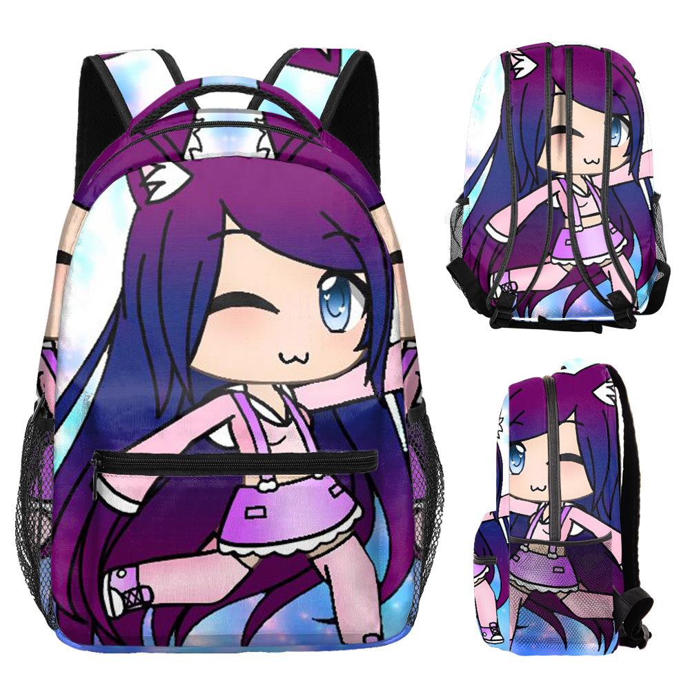 Hip Hop Kpop Youthful School Bags Unisex Cute Gacha Life Travel Bags 3D Print Oxford Waterproof Notebook Shoulder Backpacks
