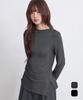 EUGGEN Side Slit Fluid Long Sleeve_2 Color