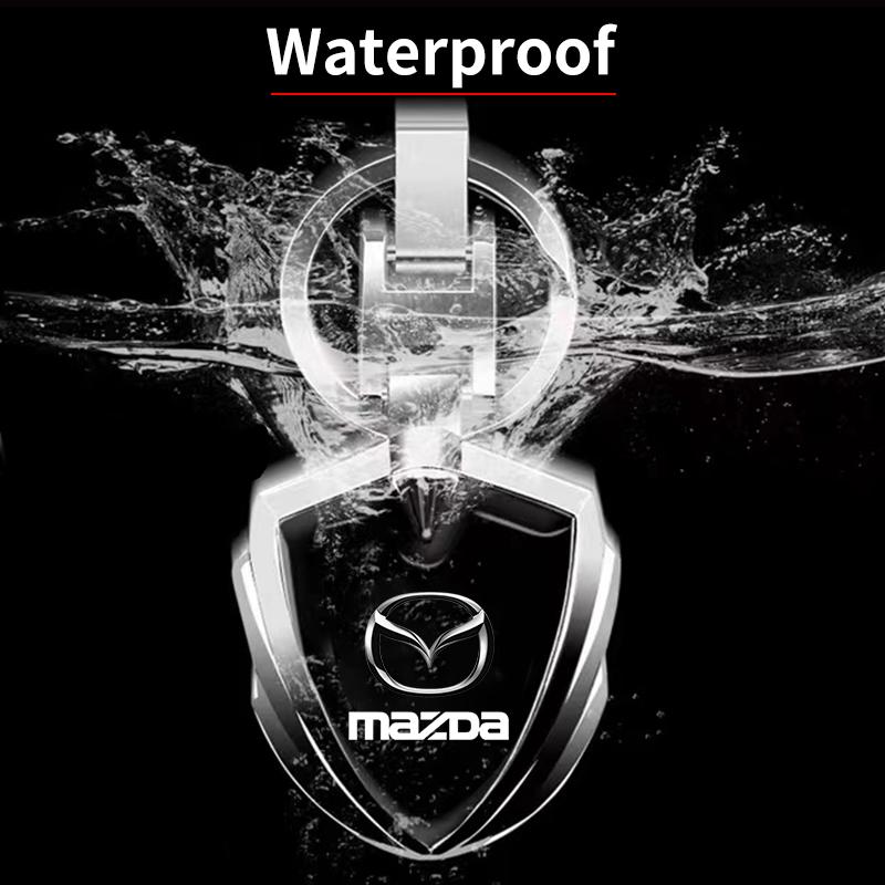 3D Metal Car Styling Keychain Key Chain Ring Key Holder Styling Car Accessories For Mazda 3 6 CX5 2 CX3 CX9 MX5 RX8 Axela Demio MS CX5 2 Axela Demio