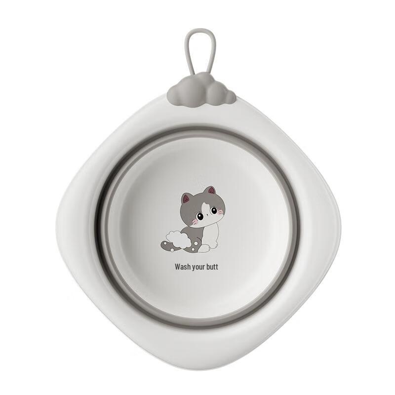 JINGRUIXIANG Cartoon Baby Folding Wash Basin