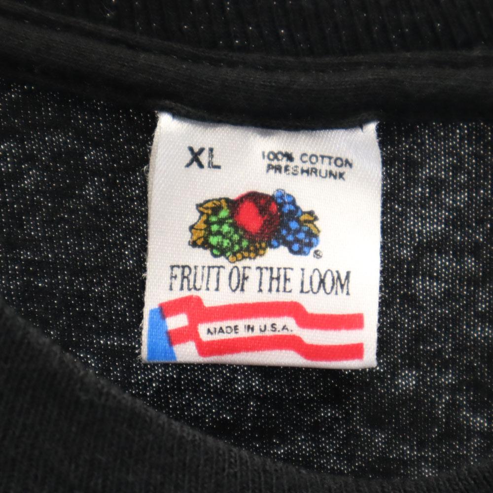 FRUIT OF THE LOOM 90s USA Made Old Art T Bear Print Short Sleeve T-shirt Men's Used