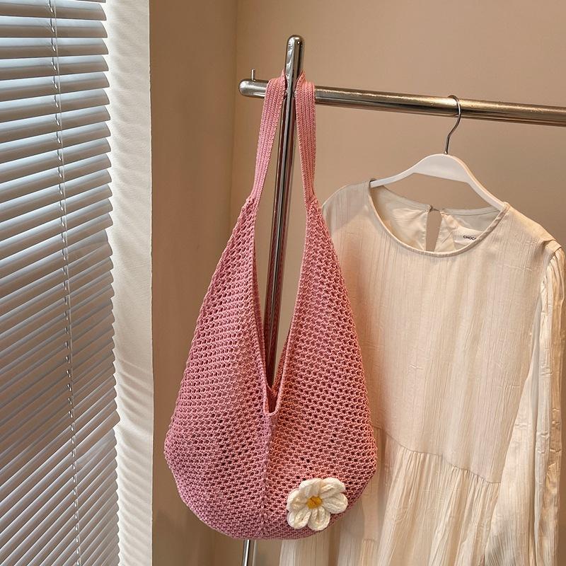 Woven Bag Women's Large-capacity New Summer Niche Shoulder Bag Hollow High-end Seaside Beach Bag