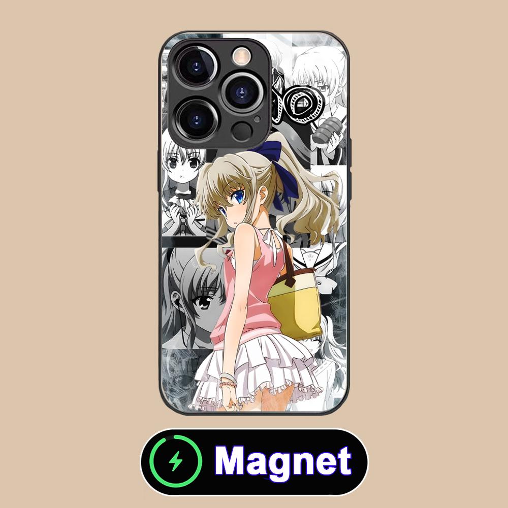 Charlotte Tomori Nao Glass MagSafe Mobile Phone Case for iPhone 17 16 15 14 13 12 11 Air Pro Max Plus Mini Colorful Cover