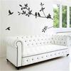 Home Decoration Tools Bird Wall Stickers Tree Leaf Vinyl for Children's Home Decor Living Room Stickers On The Wall Accessories