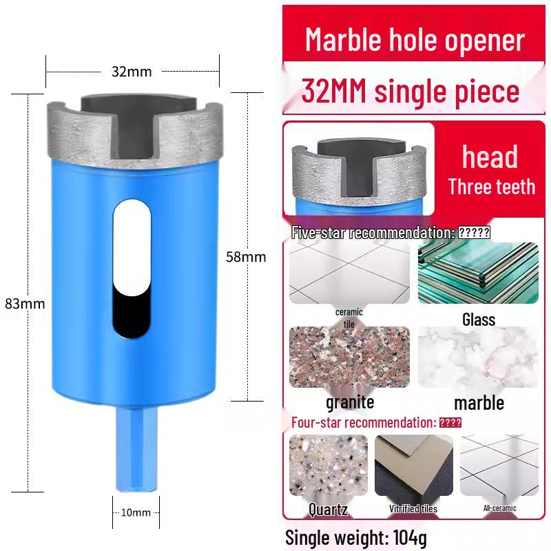 מקדחה למרבל, אריחים, אבן, גרניט ובטון לקידוח יבש