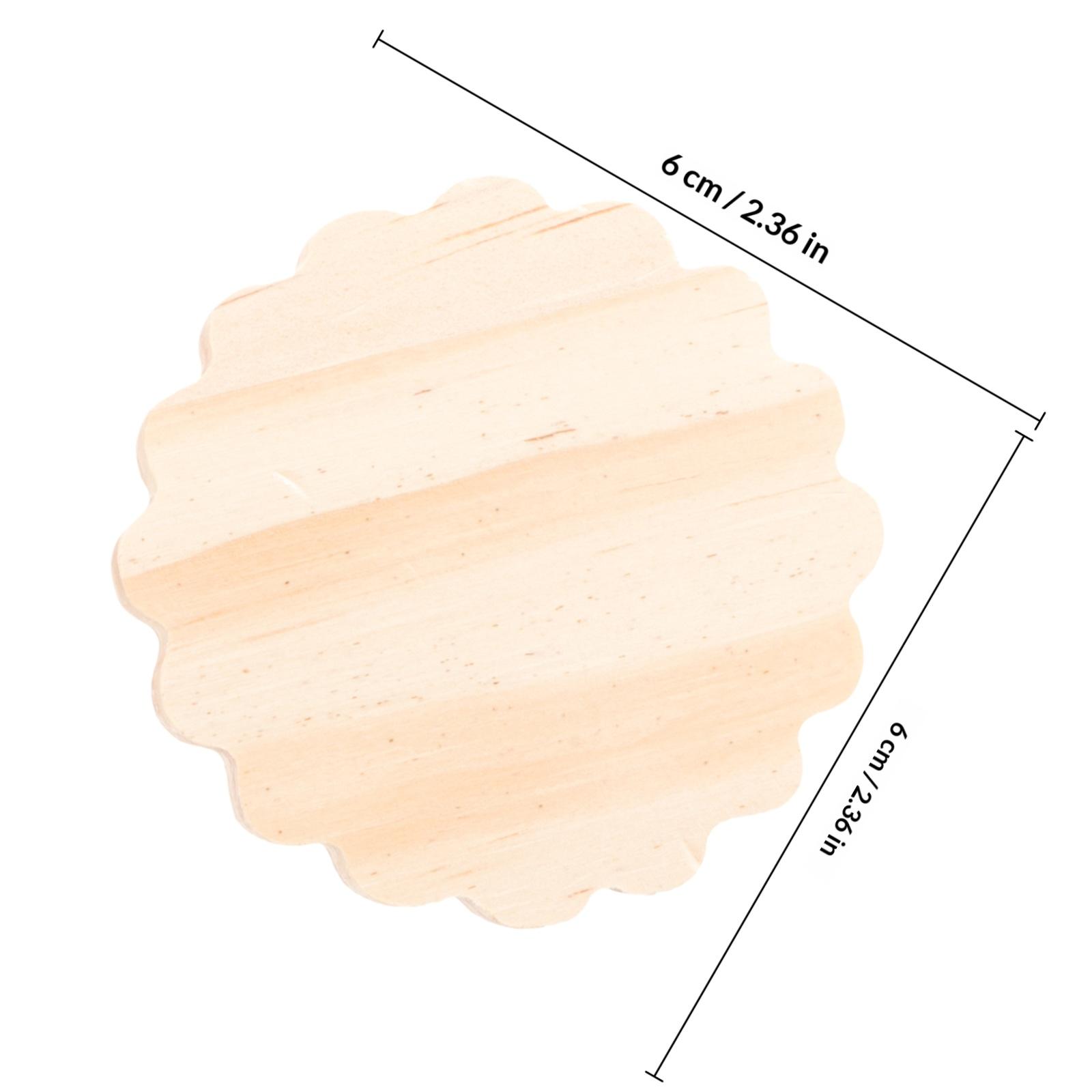 6 шт. Деревянные таблички для поделок Необработанная деревянная основа Маленький держатель DIY Проект для рукоделия Стенд для демонстрации Статуя Деревянная основа Рукоделие