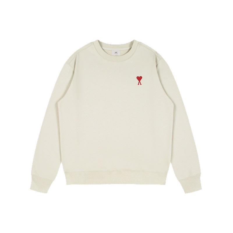 AMI&EASY Bluza z haftowanym napisem A Love - Unisex Casual z okrągłym dekoltem na wiosnę/jesień