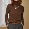 Holgarment Wool Blend Polo Neck Rib Knit Zd11qk400na