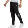 adidas Logo Print Elastic Cuffs Slim Fit Joggers Men Bottoms Black HR6611