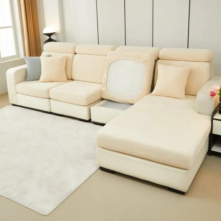 Универсальная шляпа для дивана Молочный шелк Три посадочных места Одна императорская наложница Защита от царапин кошками Высококачественный новый эластичный Чехол для дивана все включено Back Cushion Cover 4769₽