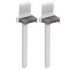 2pcs Hair Comb Cleaner Brush Ergonomic Handle Hair Brush Comb Claw for Removing Dust