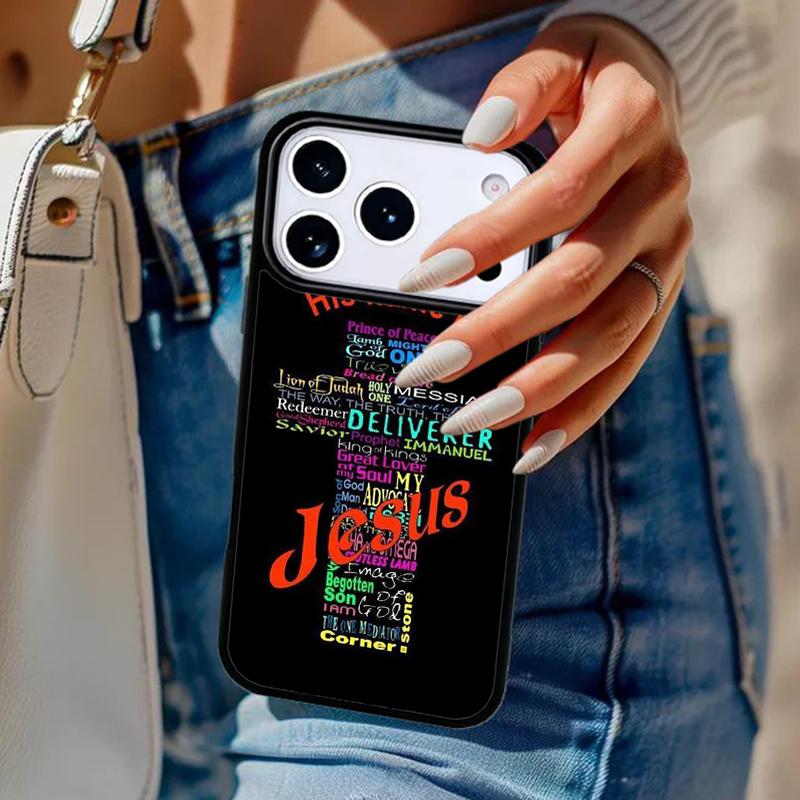 Bibelvers Jesus Christus Christliches Handyhülle Für iPhone 17 Air 14 15 13 12 Max Hülle Für Apple 16 16e 11 Pro Max Plus