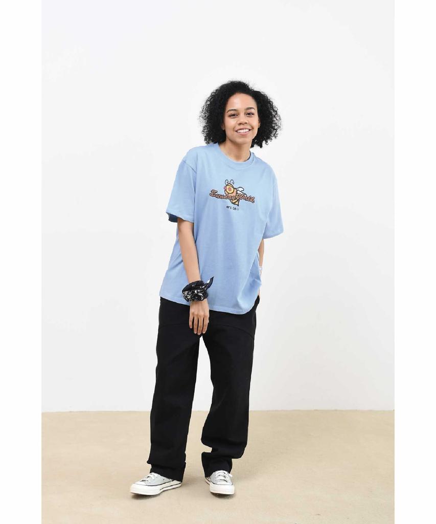 Ialeseuko Honey Bee T-Shirt Light Blue