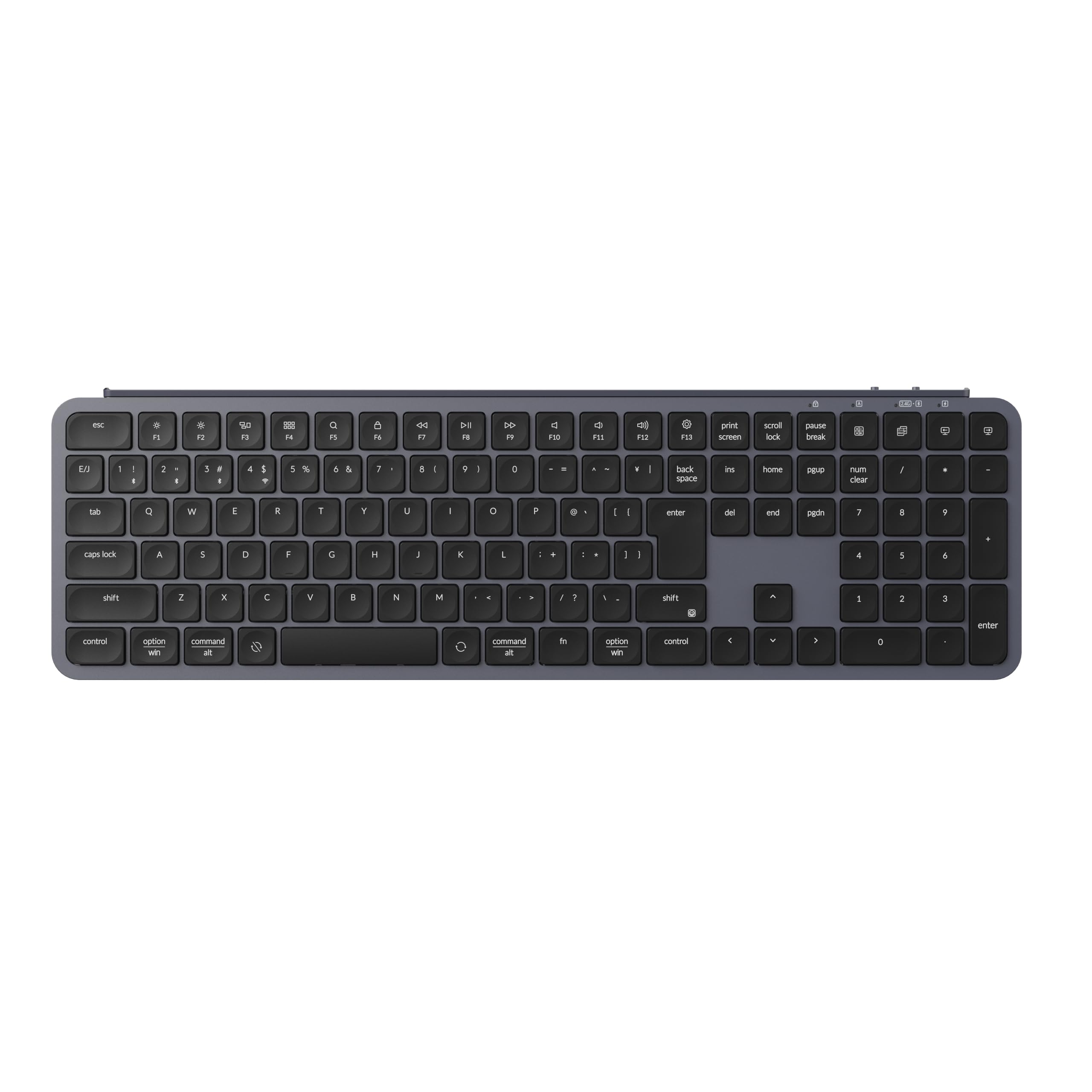 

Keychron B6 Pro Ultra-Slim Wireless Keyboard, Full-Size, with Numeric Keypad, ZMK Customization, Scissor Switches, 2.4 GHzBluetooth 5.2Wired