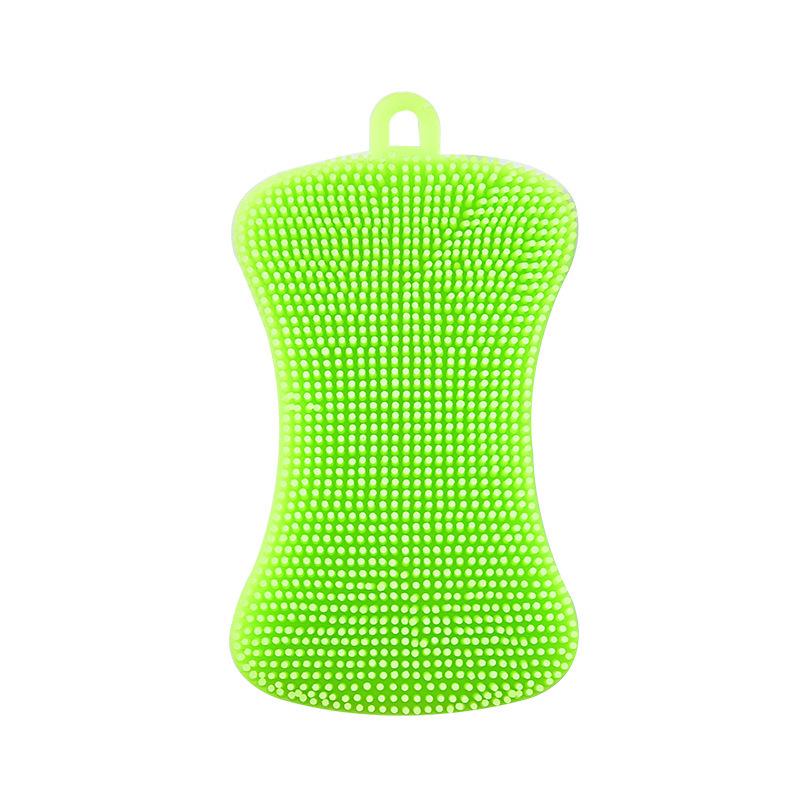 Multicolor Silicone Dishwashing Brush for Stain Removal – Durable Kitchen Cleaning Tool