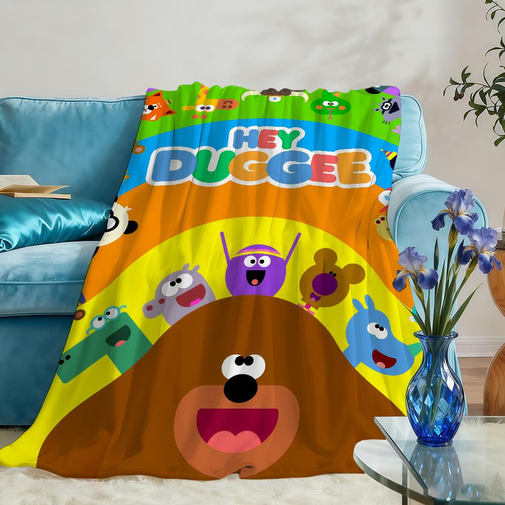 H-HeyS-ES D-Dug-geeS-ES Cartoon Cute Blanket Throw Super Cosy Plush Living Room Sofa Couch Childish Birthday Gifts
